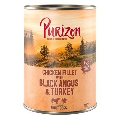Purizon ab 0,49 € testen!, Nassfutter: Black Angus mit Truthahn 400 g