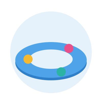Rolling Ball Track, 3 levels, 3 balls