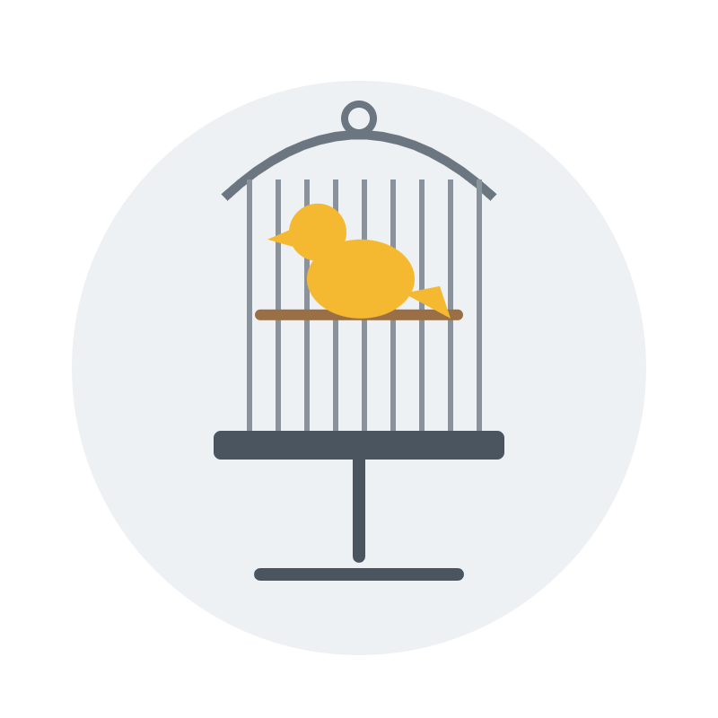 Bird Cage with Stand