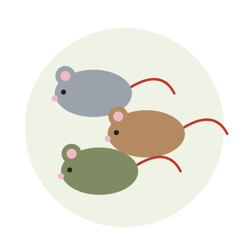 Catnip Mice, set of 3