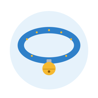 Cat Collar with Bell, Adjustable, safety buckle