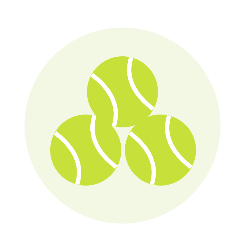 Tennis Balls, set of 3
