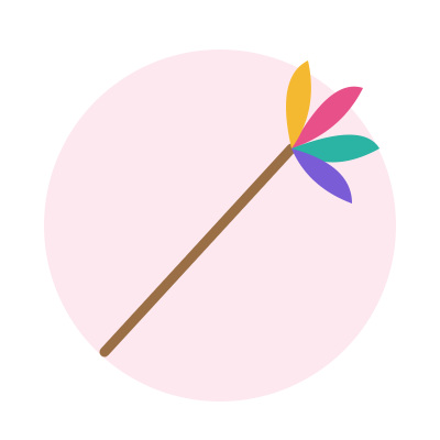 Feather Wand Toy, Various colours