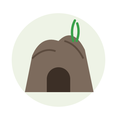 Rock Cave Decoration, 18 x 12 x 14 cm