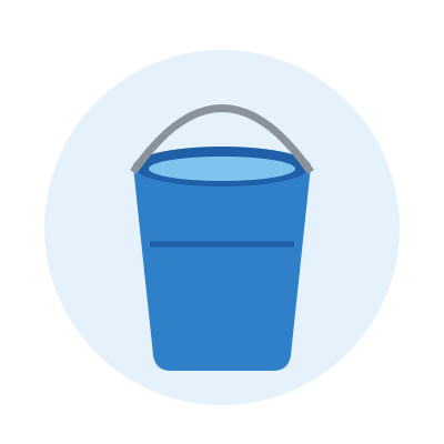 Stable Bucket, 12 l, with handle