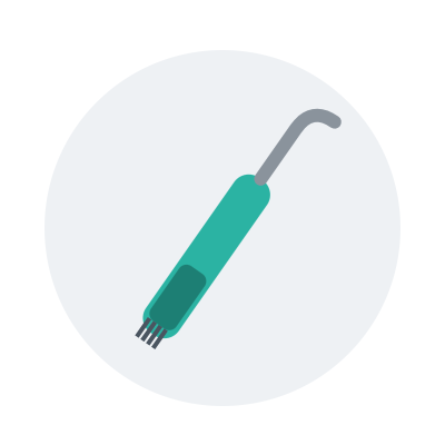 Hoof Pick with Brush, Ergonomic grip