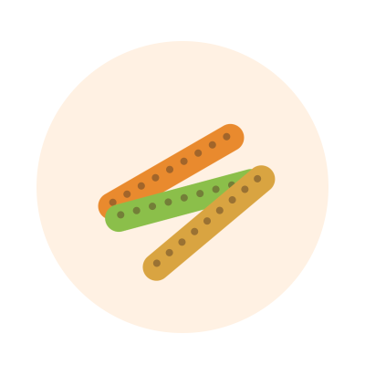 Veggie Crunch Sticks, 3 pcs
