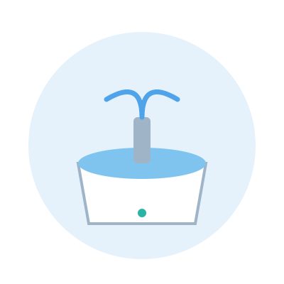 Drinking Fountain, 2 l, quiet pump
