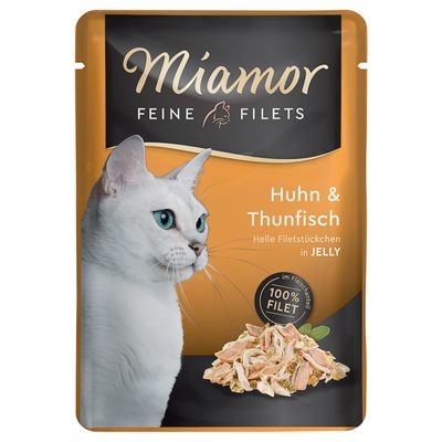 Miamor Feine Filets Pouch 6 x 100 g, Huhn & Thunfisch