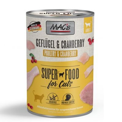 MAC´s Cat 6 x 400 g, Geflügel & Cranberry