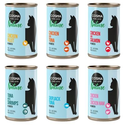 Cosma Nature 6 x 140 g, Mixpaket 1 (6 Sorten)