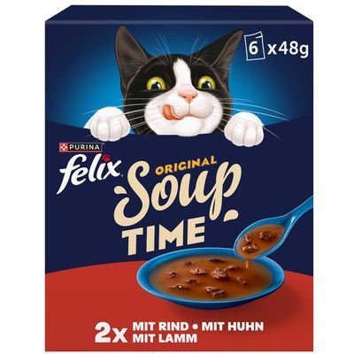 Felix Soup Time Original 6 x 48 g, Geschmacksvielfalt vom Land