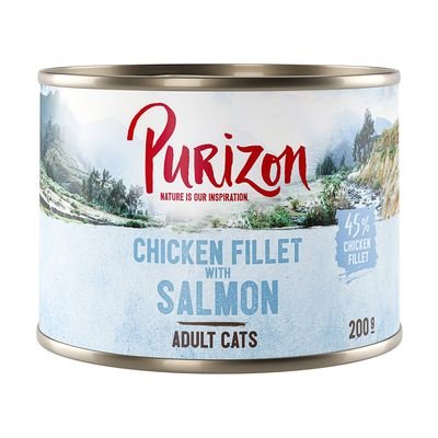 Jetzt probieren: Purizon - getreidefrei, Nassfutter: Hühnerfillet mit Lachs - 1 x 200 g